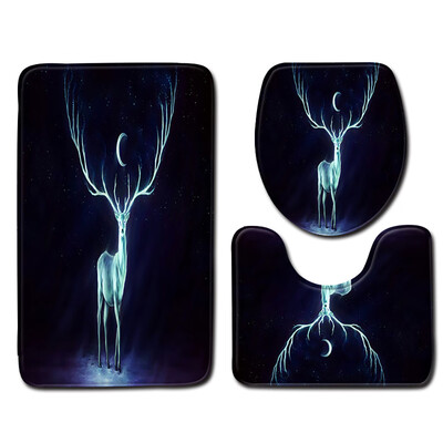 

〖Follure〗3pcs Non-Slip Bath Mat Bathroom Kitchen Carpet Doormats Decor