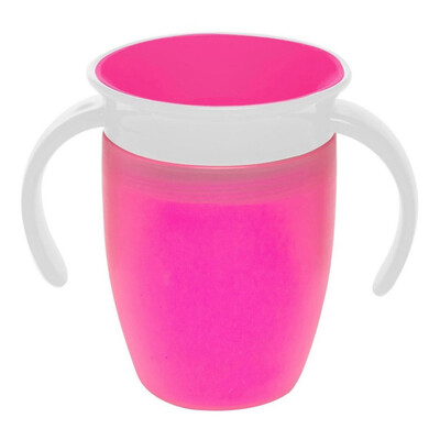 

240ML 360 Degrees Rotated Cups With Double Handle Baby Trainning Feeding Safe Leakproof Cup Infant Water Bottle
