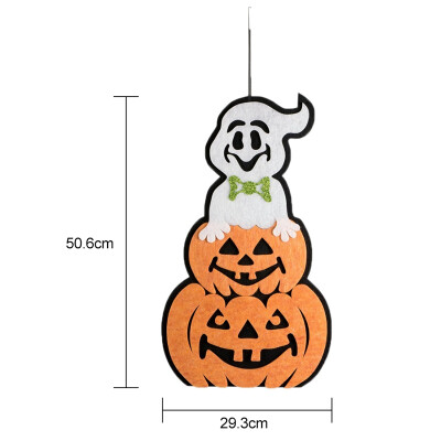 

Halloween Wall Hanging Ornament Party Supplies Non-Woven Fabric Happy Halloween Collections Sign Door