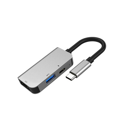 

Usb31 type multi-function docking station type C to HDMI converter 3 in 1 HUB pd