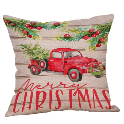 

〖Follure〗Merry Christmas Pillow Cases Cotton Linen Sofa Cushion Cover Home Decor