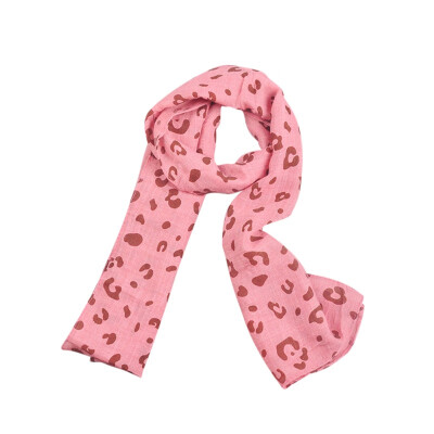 

Autumn Winter Casual Fashion Baby Girl Leopard Scarf Childrens Warm Neckerchief