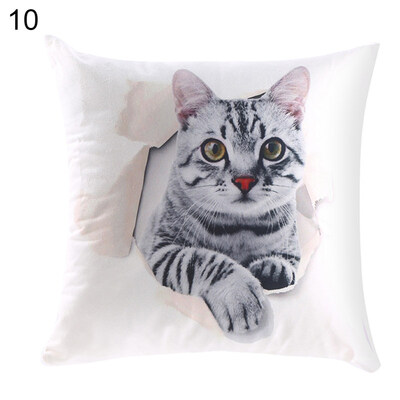 

45x45cm Cartoon Cat Throw Pillow Case Cushion Cover Sofa Bed Car Home Decor