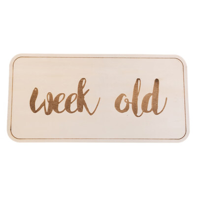 

Baby Birth Milestone Card Wooden Monument Wooden Sign Decoration Craft Party Supplies