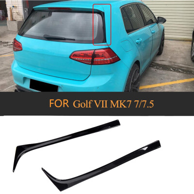 

1 Pair Replacement for VII MK7 TSI TDI 14-18 ABS Glossy Black Trunk Spoiler Side Wing Flap