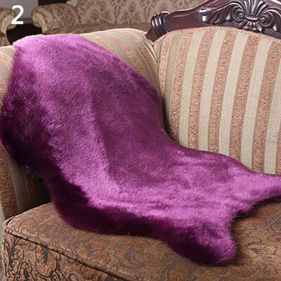 

Anti-Slip Soft Faux Sheepskin Rug Mat Carpet home Use Pad Chair Sofa Cover Home Decor