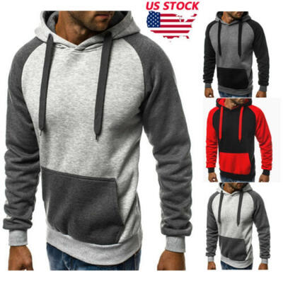 

Men Winter Hoodie Slim Hooded Sweatshirts Sweater Pullover Jackets Jumper Tops