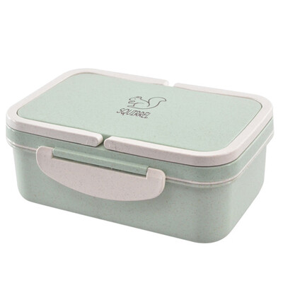 

Gobestart Lunch Box Portable Wheat Straw Picnic Microwave Bento Food Storage Container Hot