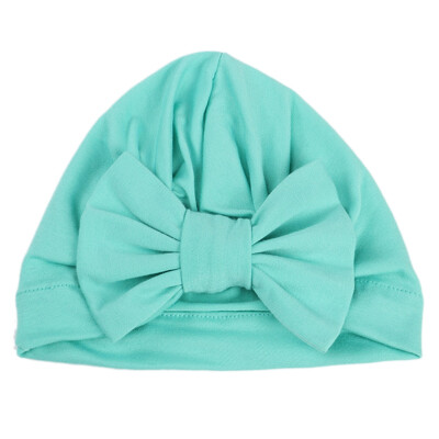 

New Fashion Spring And Autumn Baby Big Bow Cotton Hat Children Boy Soft Headscarf Hat Photography Props Cap