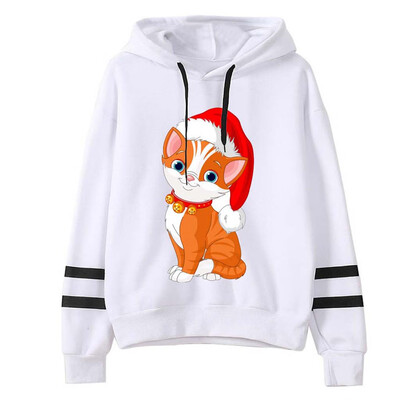 

Tailored Women Christmas Print Hooded Long Sleeves Sweatshirt Hooded Pullover Tops Shirt