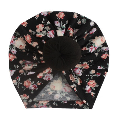 

Autumn Winter Soft Cute Newborn Baby Flower Pearl Design Girls Caps Infant Hat Turban Elastic Caps