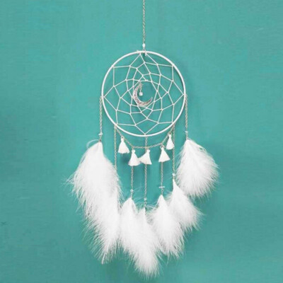 

Antique Imitation Enchanted Forest Dreamcatcher Gift Handmade Dream Catcher Net With Feathers Wall Hanging Decoration Ornament