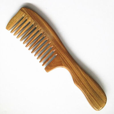 

China Style 1Pcs Handmade Wooden Sandalwood Wide Tooth Wood Comb Natural Head Massager Hair Combs Hair Care