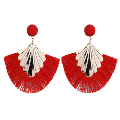 

Ladies Creative Fashion Fringed Earrings Retro Bohemia National Wind Wedding Earrings Mothers Day Gift