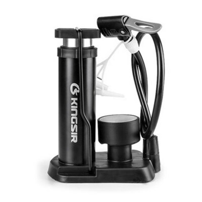 

Portable Bicycle Cycling Bike Tire Air Floor Pump With Pressure Gauge