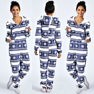 

Tailored Clothes Womens Hoodie Outfit Christmas Printing Jumpsuit Pyjamas Long Pants