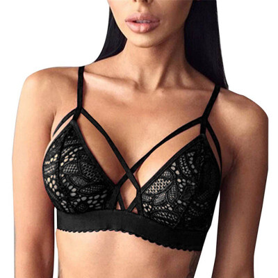 

Women Lace Bra Floral Sexy Bralet Top Seamless Bralette Wireless Sexy Bras Lingerie