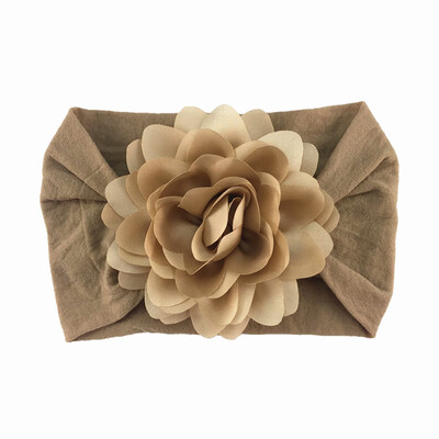 

Soft Cotton Knit Baby Heaband Cute Flower Elastic Haarband Baby Cute Girls Big Floral Design Headband Headwear Apparel Photograp