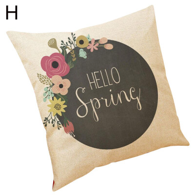 

Flower Letter Bike Throw Pillow Protector Case Cushion Cover Bedding Articles