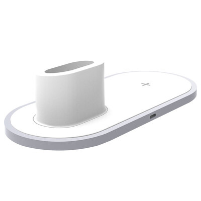 

Replacement For iPhone Watch Airpod Wireless Charger Pad 3-in-1 Automatically Power Off Fast Charger