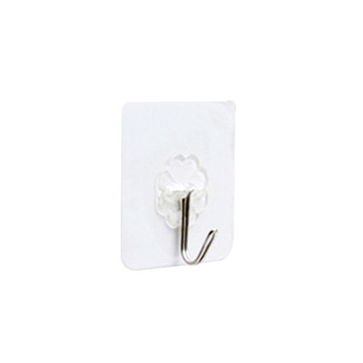 

10pcs Adhesive Hooks Seamless Transparent Wall Hooks Sticky Hangers Bathroom Home Kitchen