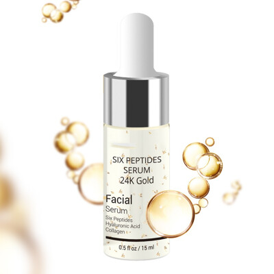 

Facial Care 24K Gold Six Peptide Essence Serum Anti-Aging Moisturizing Skin Care Whitening Brighten Liquid