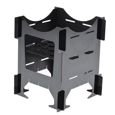 

Camping Stove Portable Lightweight Folding Wood Stove for Outdoor Cooking BBQ Backpacking
