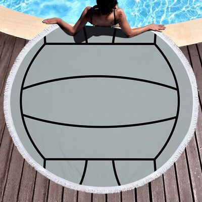 

Gobestart 1 PC Round Beach Pool Home Shower Towel Blanket Table Cloth Yoga Mat