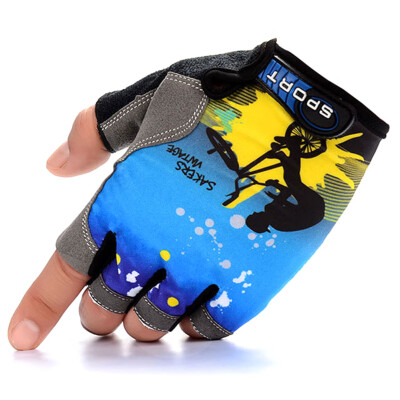 

A Pair New Summer Breathable Thin Section Ice Silk Half Finger Gloves Outdoor Mountaineering Riding Sports Fingerless Gloves