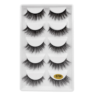 

〖Follure〗5 Pair 3D Natural Thick False Fake Eyelashes Eye Lashes Makeup Extension