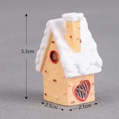 

Snow House Christmas Decoration New Christmas House Candy Color Unique Resin Craft Kid Toys Gift Ornament New Year Gift
