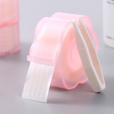 

360pcs Self-adhesive Mesh Lace Double Eyelid Stickers Invisible Double Eyelid Stickers Glue Free with Full width crescent olive