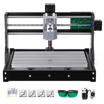 

CNC3018 DIY CNC Router Kit 2-in-1 Mini Laser Engraving Machine GRBL Control 3 Axis for PCB PVC Plastic Acrylic Wood Carving Millin