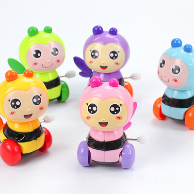 

YIWULAClockwork Funny Toy Cartoon bee Clockwork Car Educational Toys
