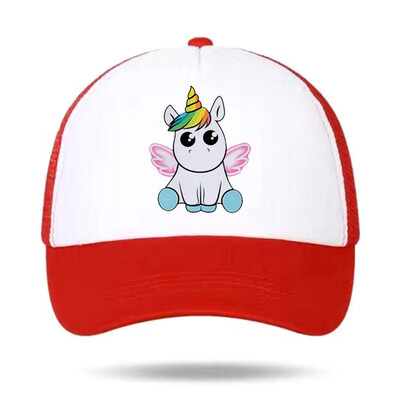 

Fashion Cartoon Rainbow Unicorn Cotton Hat Fashion Sun Hat Golf Hat Snapback Adjustable Baseball Caps