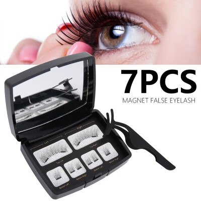 

7pcsSet Eye Lashes Makeup Kit Set Acrylic Magnetic Eyelashes