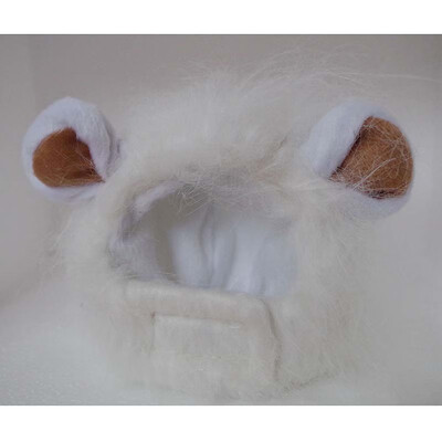 

Wholesale Pet Cat Dog Emulation Lion Hair Mane Ears Head Cap Autumn Winter Dress Up Costume Muffler Scarf