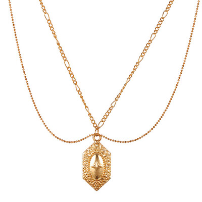 

Summer Popular Clavicle Jewelry Personality Simple Alloy Pendant Necklace Personality Simple Alloy Pendant Necklace