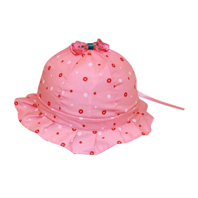 

Casual Fashion Baby Cap Kids Toddler Cute Polka Dot Printing Bucket Hat Childrens Gift