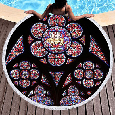 

Toponeto Notre Dame Beach Towel Pool Home Shower Towels Blanket Tablecloth Yoga Mat