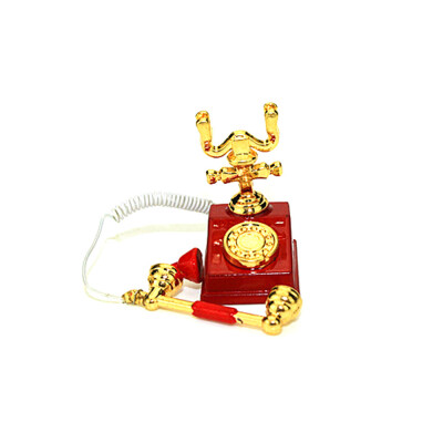 

Siaonvr 112 Scale Miniature Dollhouse Accessories Mini Telephone Toy Kids Toy