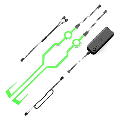 

2Pcs Helmet EL Light Strip DIY Motorcycle Helmet Safety Light Reflective Strip Modification