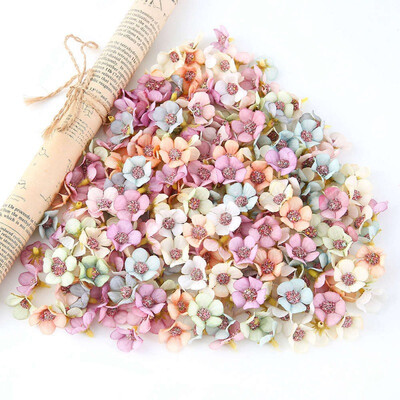 

50pcs 2cm Multicolor Daisy Flower Head Mini Silk Artificial Flower for Crown Scrap Wedding Home Decor DIY Garland Headdress