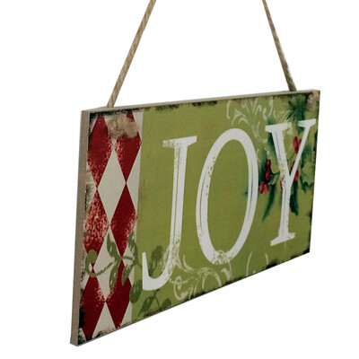 

Tailored Happy Christmas Wooden Pendant Door Decorations Hanging Party Decoration