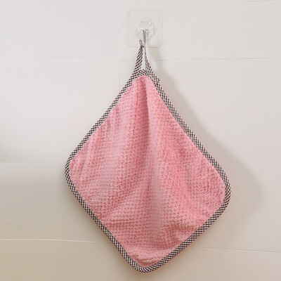 

1Pcs Tea Towels Set Kitchen Dish Cloths Cleaning Drying Coral Fleece Soft Home