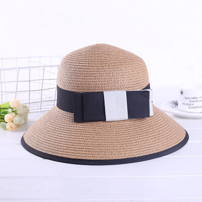 

Japanese summer new bowknot sunshade hat lady summer holiday sunscreen Beach Hat foldable wholesale