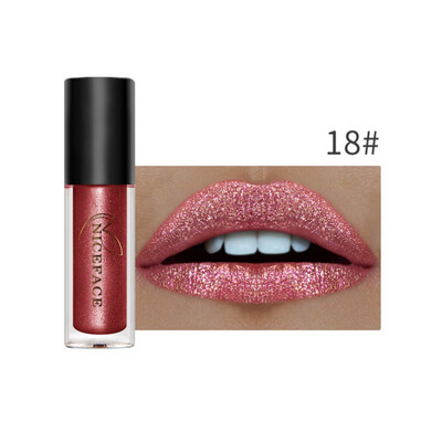 

1PC Diamond Metallic Lipgloss set Liquid Waterproof 24H Lasting Lip Gloss Paint Sexy Pigment Cosmetic