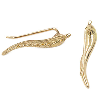 

New Fashion Punk Rock Leaf Cuff Clip Earrings Charms Metallic Wrap Ear Cuff Earrings Brincos For Women Girl Jewelry