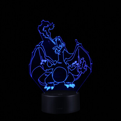 

〖Follure〗Dinosaur LED 3D Illuminated Lamp Optical Desk Night Light With 7 Color Changing