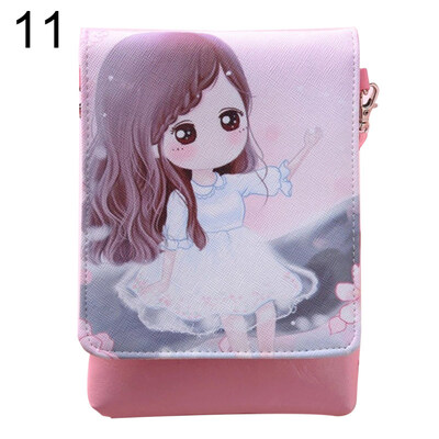 

Fashion Kids Girls Faux Leather Mini Phone Storage Sling Shoulder Crossbody Bag